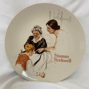 River Shore Plate by Norman Rockwell